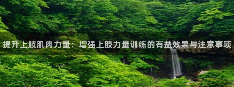 七星体育彩票结果：提升上肢肌肉力量：增强上肢力量训练的有益效果与注意事项